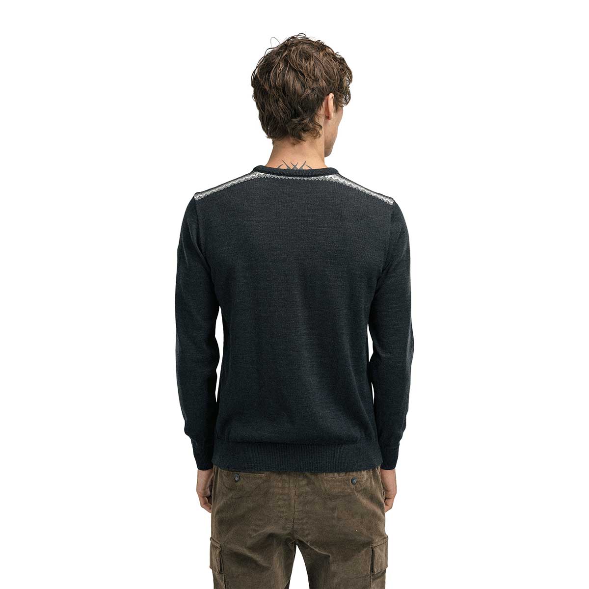 Dale of Norway Stenberg Sweater Men's in Dark Charcoal and Off White